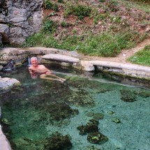 Alfred in the&amp;nbsp;Thermal Springs Dag Banjica - water temperature approx. 28°C